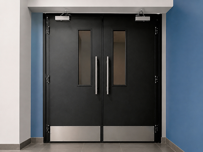 porta metalica duas folhas scala sci